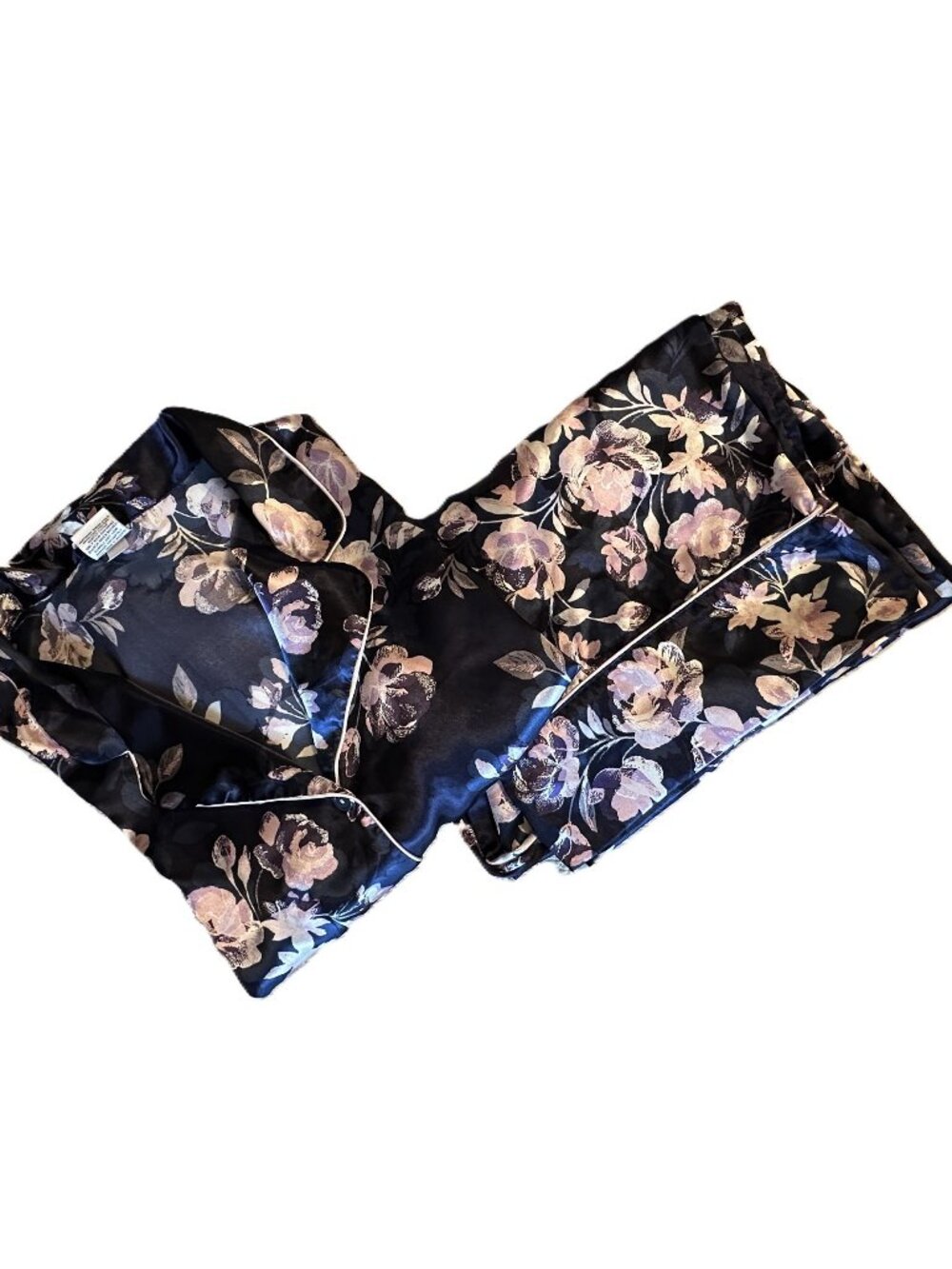 Apt 9 Navy Floral Pajama Set Size 2X - Picture 3 of 4